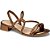 SANDALIA FEMININO DAKOTA Y8731 METAL BRONZE - Imagem 1