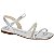RASTEIRA FEMININO MOLECA 5462138 PRATA/BRANCO OFF/CRISTAL - Imagem 1