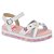 SANDALIA INFANTIL MOLEKINHA 23051563 BRANCO/PRATA/ROSA - Imagem 1