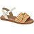 FLAT FEMININO MOLECA 5450107 MULTI LARANJA/BRANCO OFF - Imagem 1