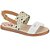 SANDALIA INFANTIL MOLEKINHA 2312628 MULTI CRU/BRANCO/CAMEL - Imagem 1