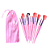 Kit com 13 Pincéis para Maquiagem Rosa - Imagem 1