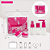 Kit Frascos Para Viagem Porta Shampoo Mini Rosa flamingo - Imagem 2