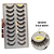 cartela de cilios 10 pares XK71 - Imagem 1