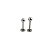 Piercing  Titânio - Labret  - Espessura 1.2mm - Imagem 2