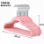 50 Cabides Slim Ultra Finos Antideslizante Aveludado Rosa - Imagem 2