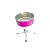 Comedouro Único Antiformiga Pequeno Rosa - 1.5L - Imagem 1