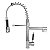 Torneira Cozinha Gourmet Monocomando Com Spray Extensor - Cromada - Imagem 1