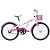 Bicicleta Aro 20 Feminina - Caloi Barbie - Aço - Branca e Rosa - Imagem 1