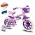 Bicicleta Infantil Aro 12 - Nathor Cat - Aço - Rosa Claro e Lilás - Imagem 1