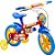 Bicicleta Infantil Aro 12 - Nathor Fireman - Aço - Vermelho, Azul e Amarelo - Imagem 1