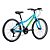 Bicicleta Infantil Aro 24 - Groove Ragga - 21 Velocidades - Aço - Azul Neon - Imagem 2