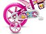 Bicicleta Infantil Aro 12 - Nathor Flowers - Aço - Rosa - Imagem 3