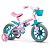 Bicicleta Infantil Aro 12 - Nathor Charm - Aço - Rosa e Verde - Imagem 1