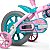 Bicicleta Infantil Aro 12 - Nathor Charm - Aço - Rosa e Verde - Imagem 2