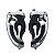 Par de Pedaleira Extensora Flaming para Sportster / Dyna - Cromada - Twin13 - Imagem 1