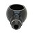 Banjo Macho Cônico 3AN / AN3 com furo M10 (10.2mm) - Preto - Metal Horse - Imagem 3