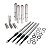 Kit de Varetas Ajustáveis Quickee S&S Cycle com Capa Cromada para Sportster 2004-2019 - Imagem 1