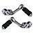 Par de Pedaleira para Softail / Dyna com Suporte Angulado Longo - Cromado - Twin13 - Imagem 1
