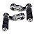 Par de Pedaleira para Softail / Dyna com Suporte Angulado Curto - Cromado - Twin13 - Imagem 1