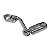 Par de Pedaleira Modelo Stripe com Suporte Angulado Longo - Cromado - Twin13 - Imagem 5