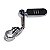 Par de Pedaleira Modelo Stripe com Suporte Angulado Longo - Cromado - Twin13 - Imagem 2