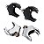 Par de Suportes Engate Rápido de Para-brisa / Fairing 49mm - Twin13 - Imagem 1