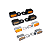 Par de Mini Setas de Guidão Harley Touring 09-17 Embreagem Hidráulica - Twin13 - Imagem 1