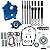 Kit de Comando de Válvulas 475G para Modelos HD® M8 2024-2027 (Tubos de Varetas Pretas) - Imagem 1