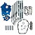 Kit de Comando de Válvulas HPT 560 para Modelos HD® M8 2024-2027 com VVT (Tubos de Hastes de Válvulas Cromados) - Imagem 1
