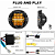 Farol 7" LED HexBeam Pro Harley - Twin13 - Imagem 6