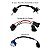 Chicote 12cm Adaptador H4 para H9 / H11 / H13 / 4 Pinos Plano Softail Touring - Imagem 1