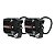 Par de Faróis de Milha Honeycomb Universal 60W - Preto - Imagem 2