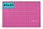 Base De Corte Rosa A3 45x30 Patchwork Scrapbook Artesanato - Imagem 1