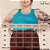 REGATA MALHA LINHO AZUL TIFFANY PLUS SIZE - Imagem 2