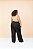 CALÇA ALFAIATARIA RETA RISCA DE GIZ PRETO PLUS SIZE - Imagem 5