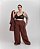 CALÇA PANTALONA MARROM JATOBÁ  PLUS SIZE - Imagem 1