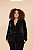 BLAZER ML MALHA VELUDO PRETO PLUS SIZE - Imagem 1