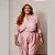 BLAZER ALFAIATARIA CURTO  BRILHO ROSA PO PLUS SIZE - Imagem 1