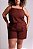 BERMUDA ALFAIATARIA MARROM PLUS SIZE - Imagem 3