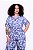 CAMISA MANGA CURTA ESTAMPA BOHEMIA AZUL PLUS SIZE - Imagem 1