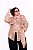 CAMISA OVERSIZE BEGE MIRRA ESTAMPA PÁSSARO PLUS SIZE - Imagem 1