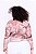 BLUSA SEGUNDA PELE TULE MARROM ESTAMPA ORGÂNICA PLUS SIZE - Imagem 3