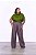 CALÇA ALFAIATARIA RETA CINZA CHUMBO ESCURO PLUS SIZE - Imagem 1