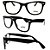 Óculos Retro - Preto (lente transparente) - Imagem 1