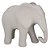 Elefante Cerâmico Branco 18cm - Imagem 1