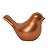 Escultura Decorativa Pássaro Cerâmica Bronze 12cm - Imagem 1