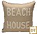 Almofada Naútica  Bege Beach House 52X52 - Imagem 1