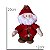 Papai Noel Peso De Porta Artesanal Vermelho 20cm - Imagem 3