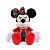 Minnie c/ Vestido e Casaco Xadrez 30cm Natal Cromus - Imagem 1